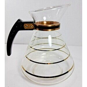 Vintage David Douglas Flameproof 8 Cup Coffee Pot MCM NO LID